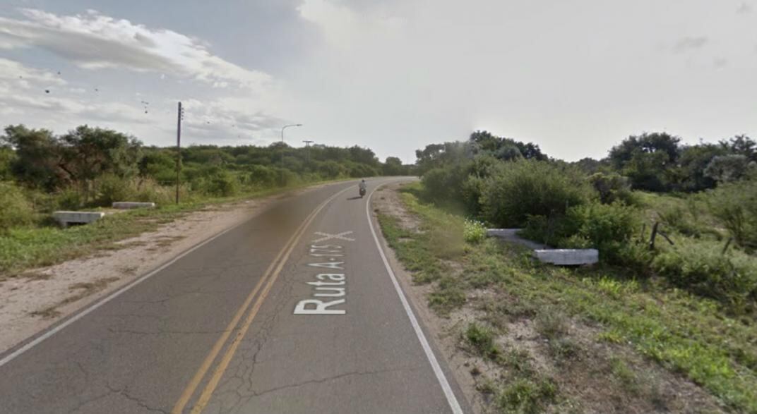 El siniestro ocurrió sobre ruta A-175. (Google Street View). 