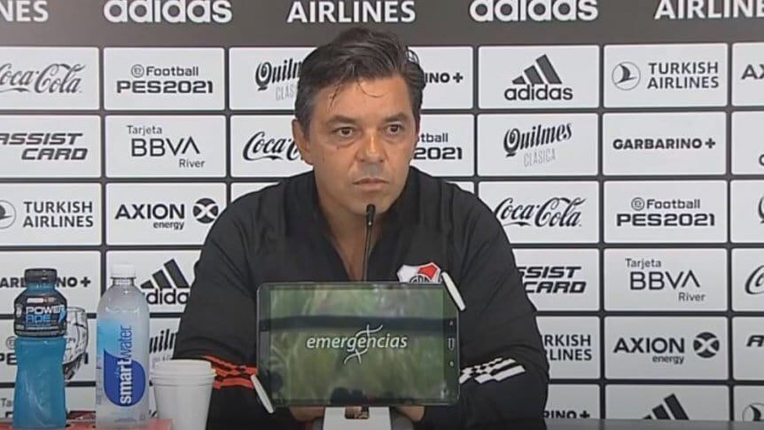 El DT de River, Marcelo Gallardo, brindó una conferencia de prensa de una hora y habló de todos los temas propuestos. /Gentileza.