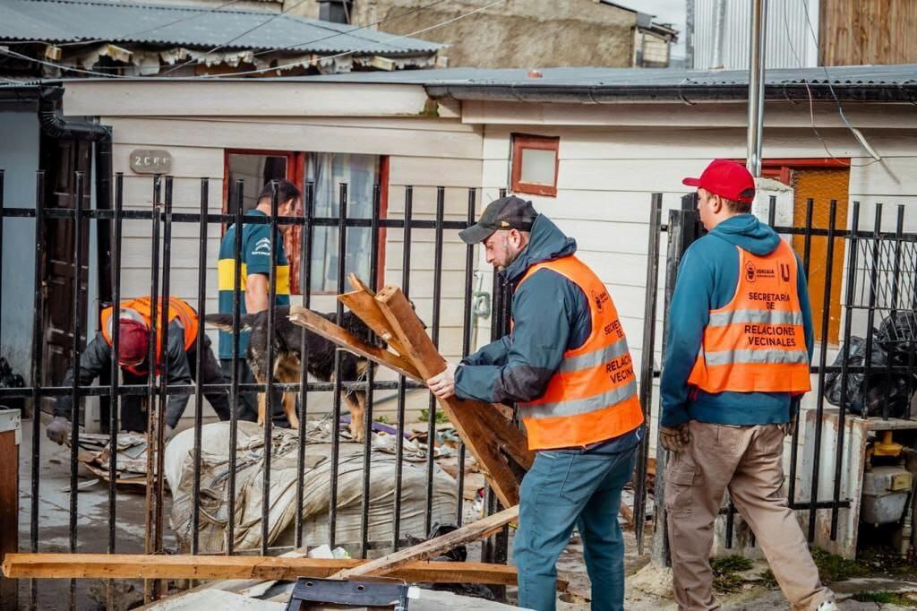 Importante trabajo de limpieza en el barrio La Cantera