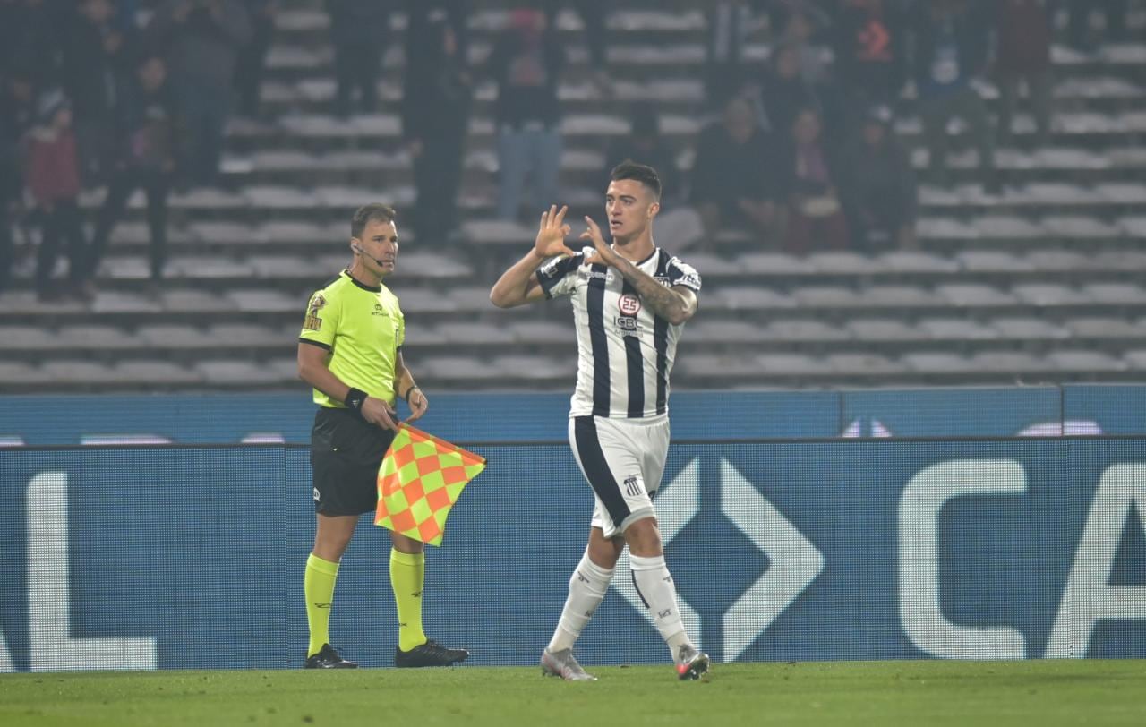 Lucas Suárez, autor del 1 a 0 de Talleres ante Patronato. (Facundo Luque / La Voz).