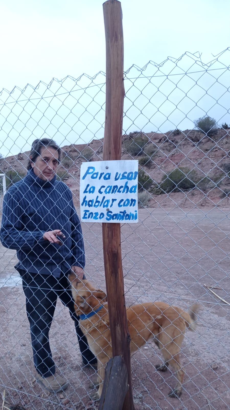 Cancha en Mendoza en homenaje a Lionel Messi.