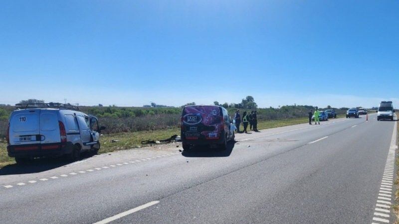 Tres muertos en un impactante choque de frente