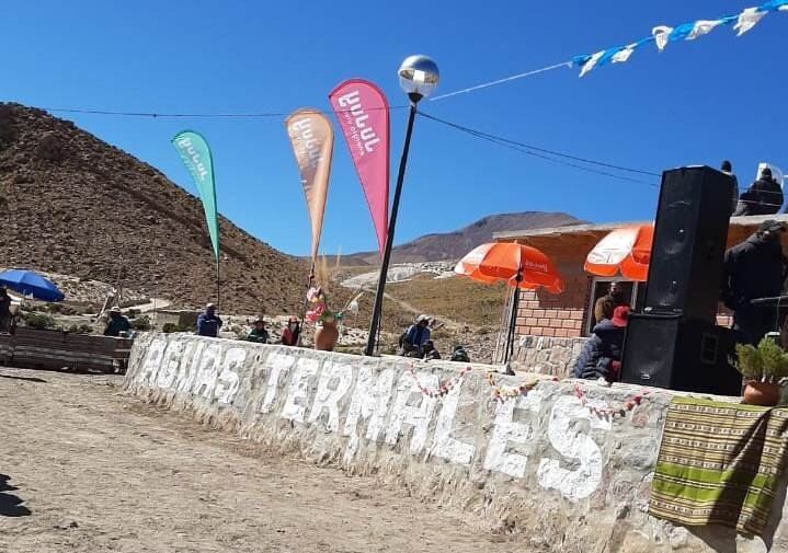 La comunidad de Coranzulí, en la Puna de Jujuy, habilitó un complejo de aguas termales.