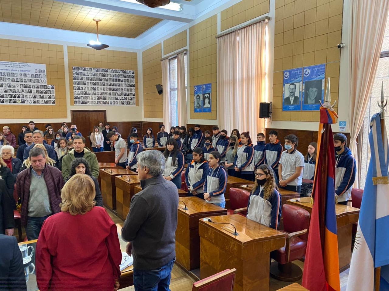 El acto tuvo lugar en el recinto del Honorable Concejo Deliberante.