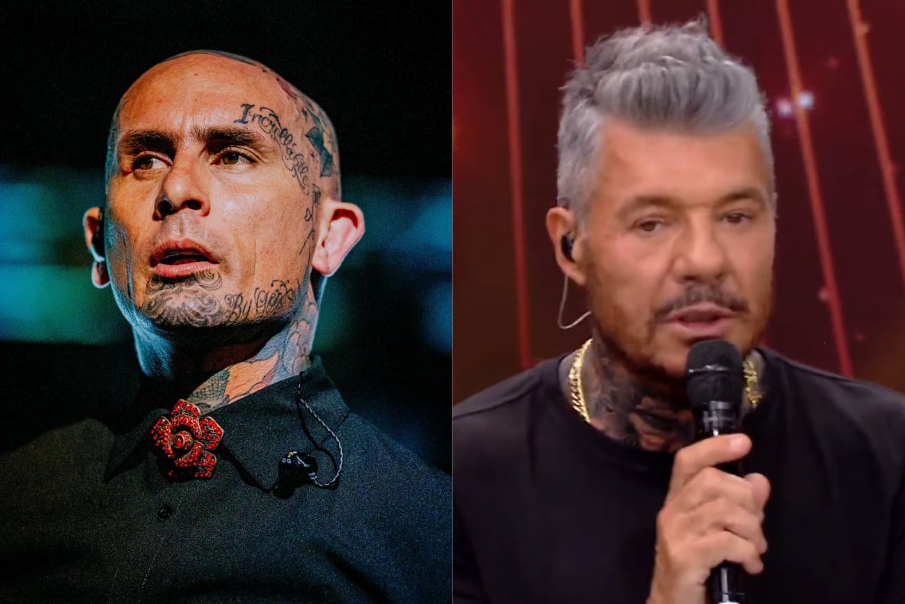 Emanuel Noir y Marcelo Tinelli.