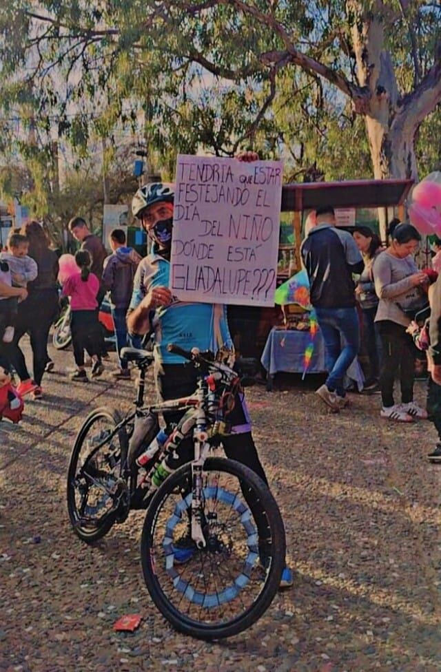 Pedido de aparición con vida de Guadalupe Lucero en los festejos del Día de las Infancias.