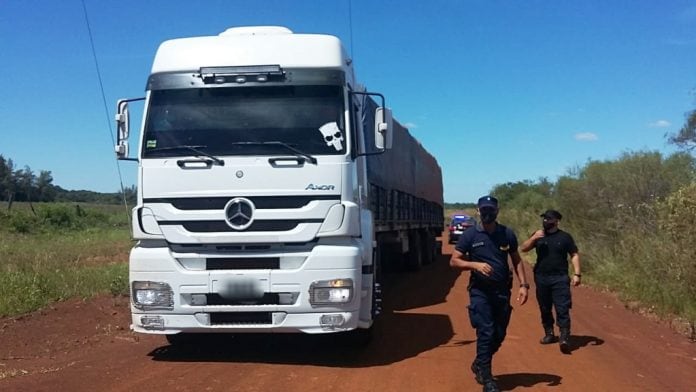 Siete detenidos por contrabando de soja tras una intensiva investigación en Misiones.