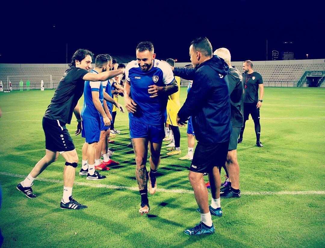 El cordobés Ibrahim Hesar en la selección de Siria. (Gentileza).