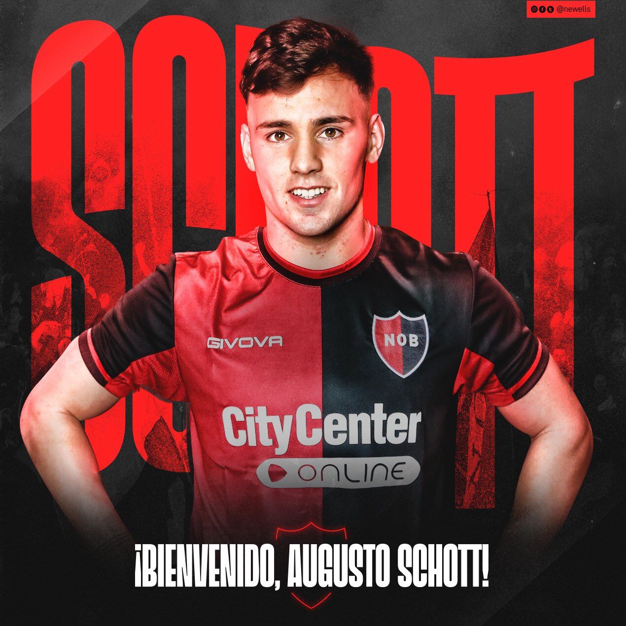 Newell's Old Boys contrató al futbolista Augusto Schott.