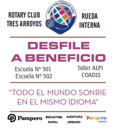 La Rueda Interna del Rotary Tres Arroyos realiza un desfile benéfico.