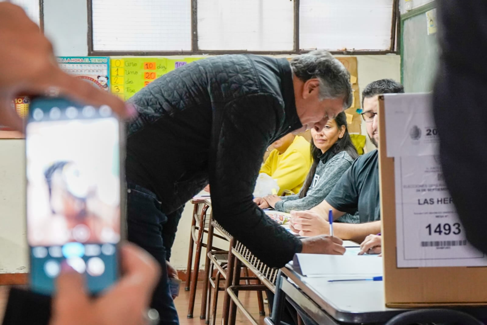 Votó el intendente y candidato a Vice Daniel Orozco en Las Heras. Gentileza