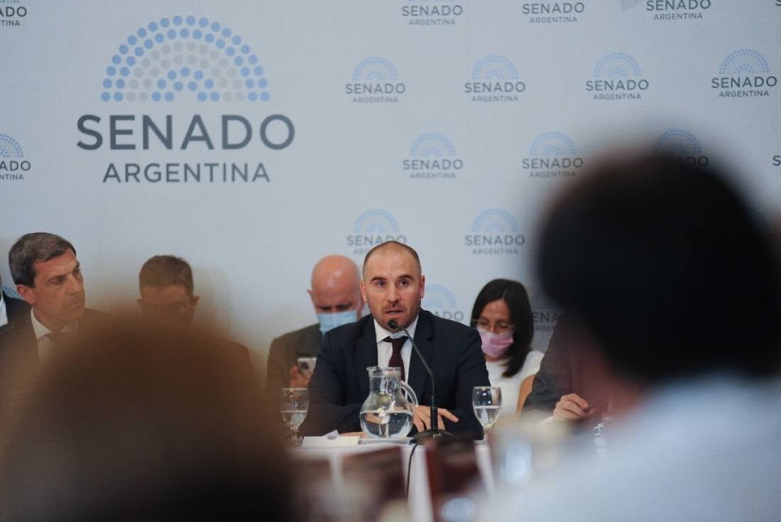 Guzmán abrió el debate en el Senado por el acuerdo con el FMI (Foto: Federico López Claro)