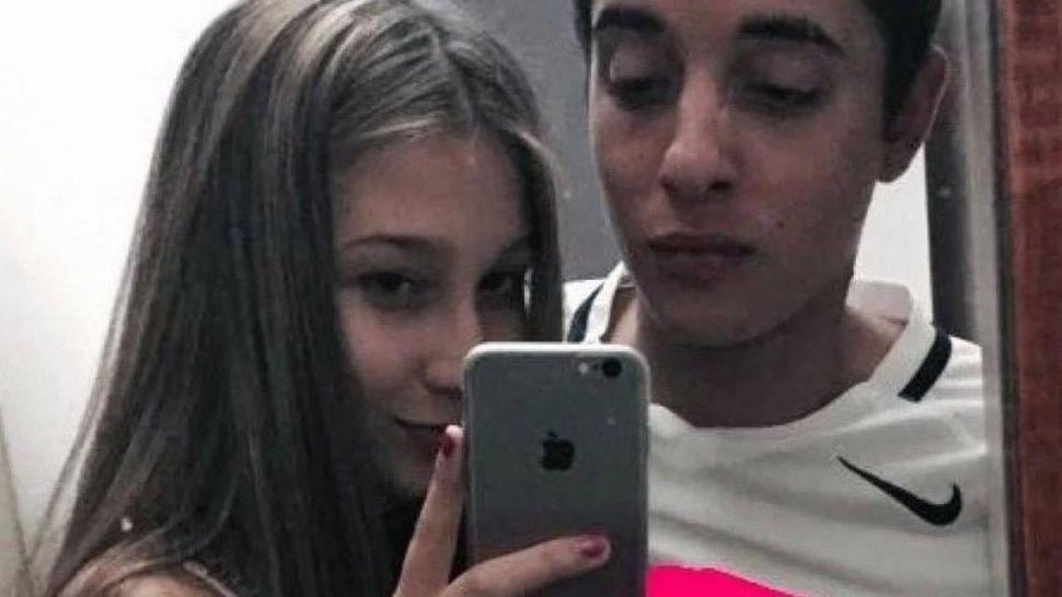 Nahir Galarza y Fernando Pastorizzo, juntos en una de las pocas fotos que trascendieron de la pareja. 