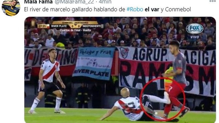 Los memes tras la eliminación de River ante Palmeiras.