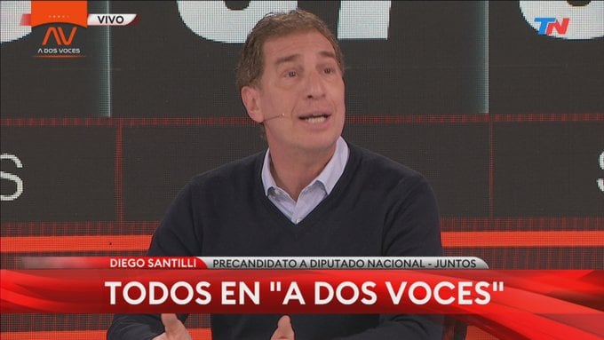 Diego Santilli en el Programa "A Dos Voces".