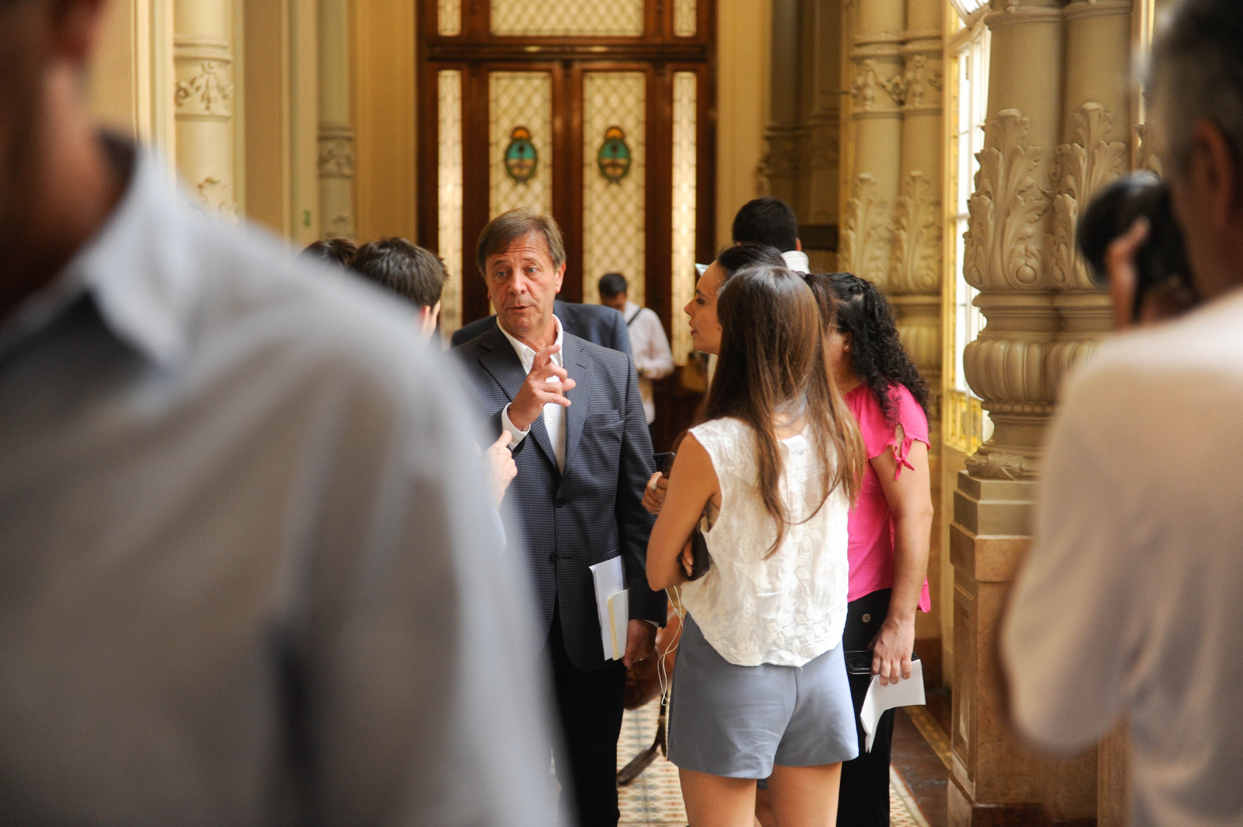 Oscar Zago en el Congreso 

Foto Federico Lopez Claro