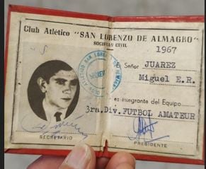 Miguel Juárez futbolista de Arroyito en San Lorenzo