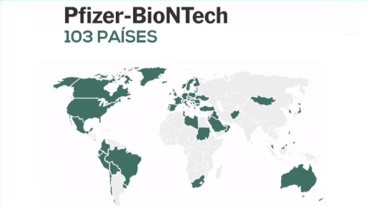 Mapa Pfizer