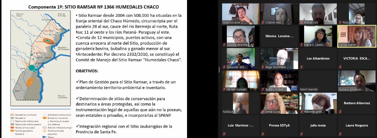 En la comisión se planteó como uno de los temas prioritarios el desarrollo de una Ley de Educación Ambiental Provincial para el Desarrollo Sostenible.