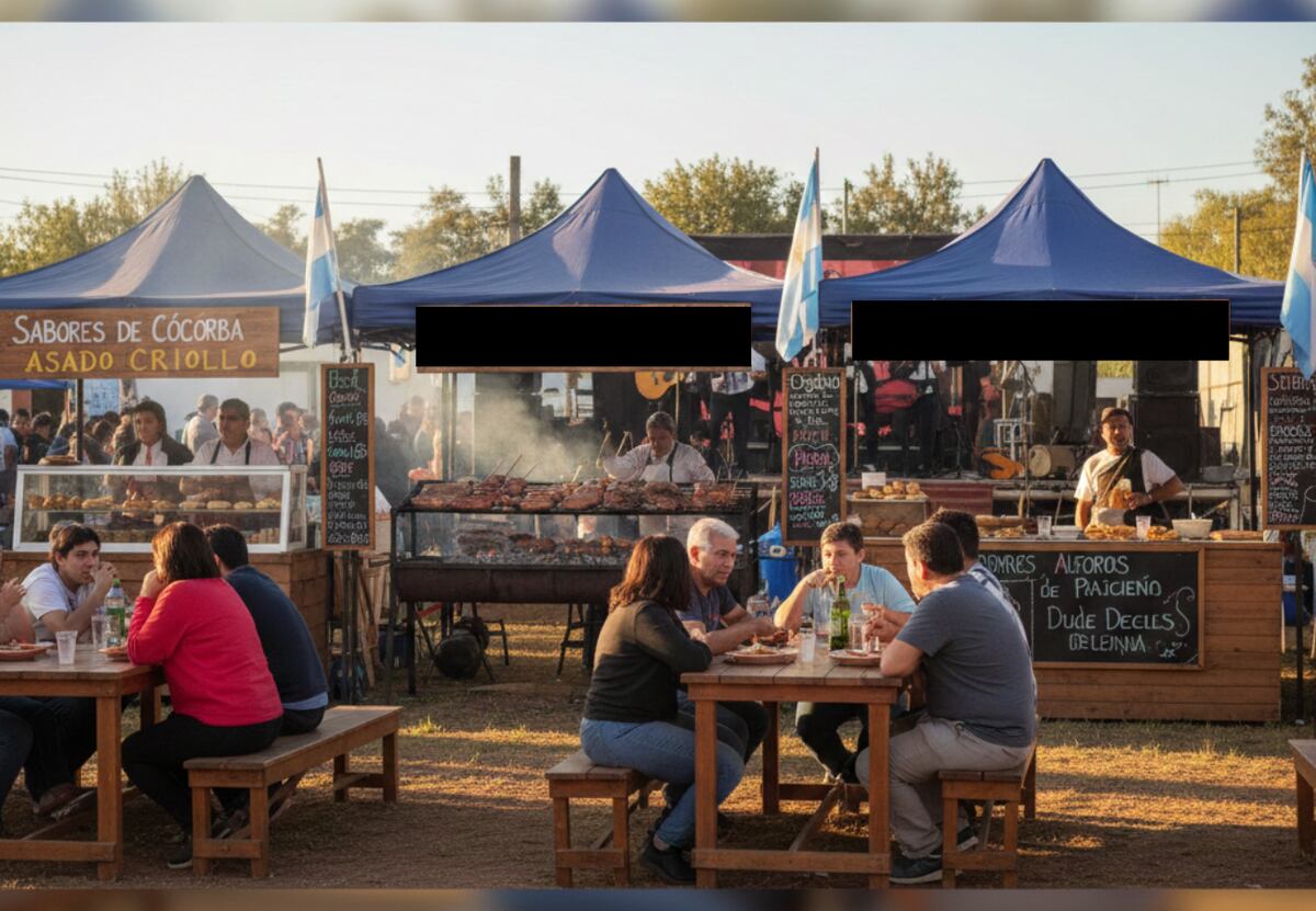 Una peña aterriza en Córdoba con puestos gastronómicos, entrada gratis y feria