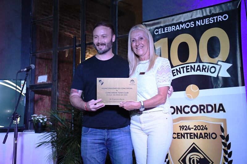 AZCUÉ PARTICIPÓ DE LA CELEBRACIÓN DEL CENTENARIO DEL CONCORDIA TENIS CLUB