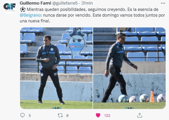 Con cien batallas encima, el Guille Farré apunta a seguir en la pelea con Belgrano.