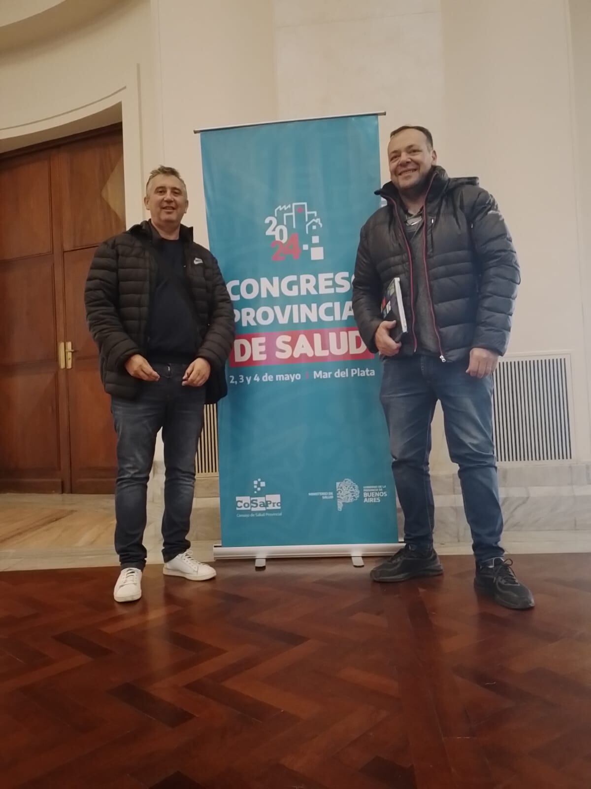 Los directores del Centro de Salud de Tres Arroyos  presentes en las actividades centrales del COSAPRO