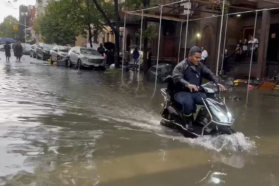 Inundaciones en Nueva York.