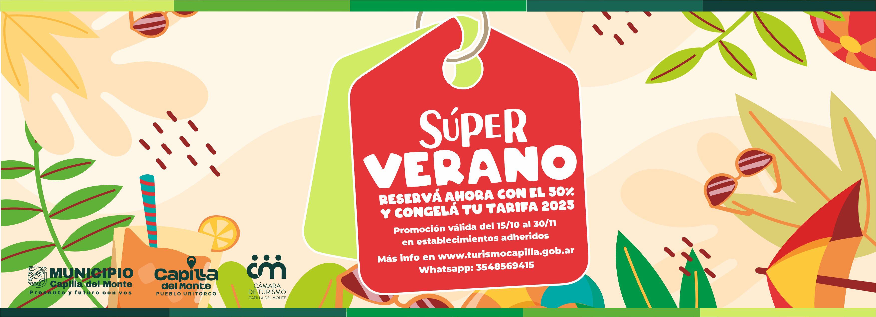 Súper verano, la promoción de Capilla del Monte.