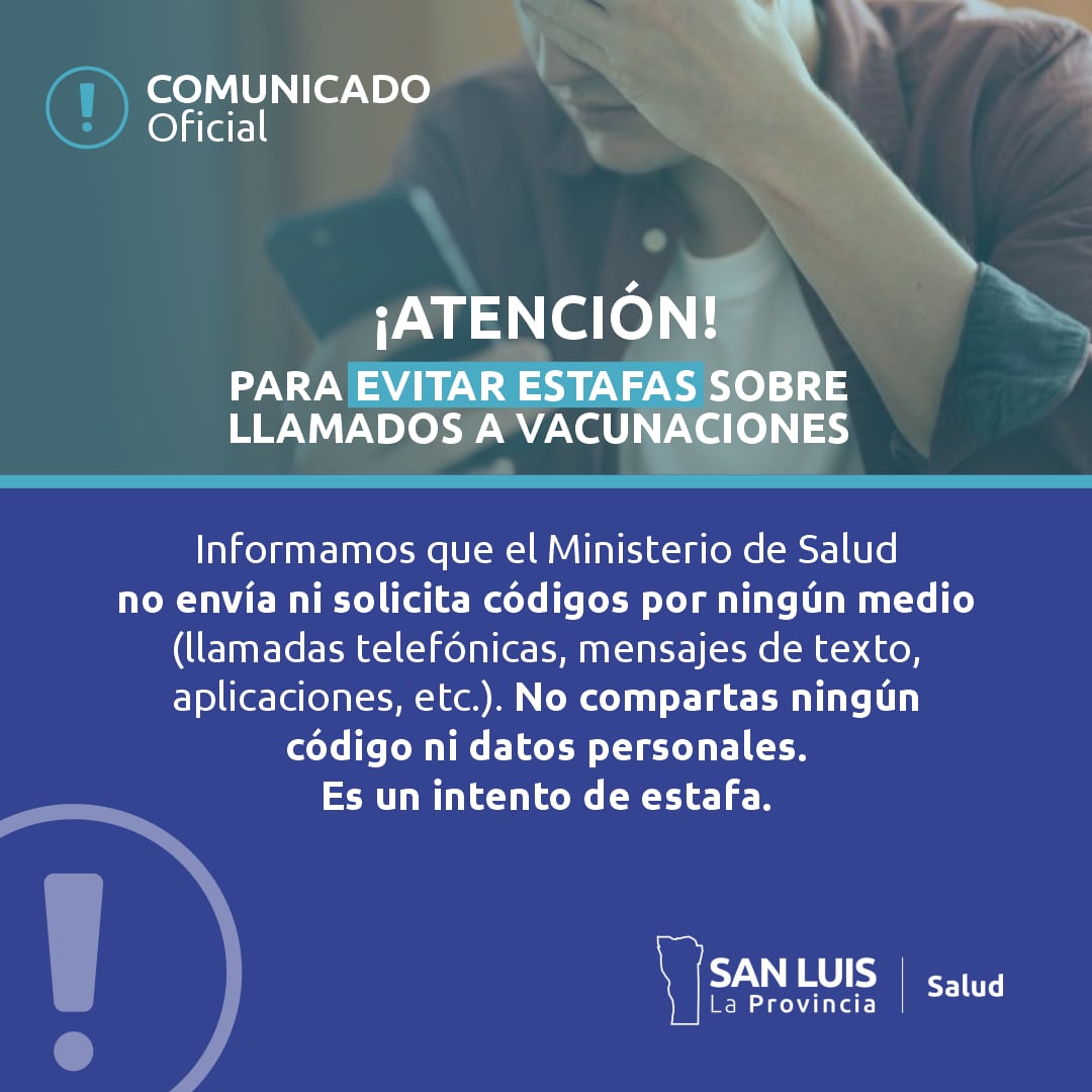 Alertan por fraude en la solicitud de turnos para vacunas contra el Covid 10 en San Luis.