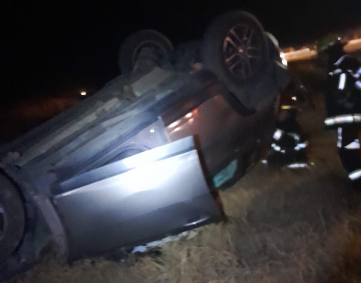 Devoto: accidente con heridas de gravedad para el conductor de un automóvil que volcó en Ruta 19