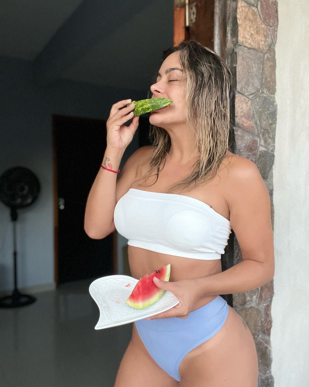 Larissa Riquelme conquistó con sus fotografías.