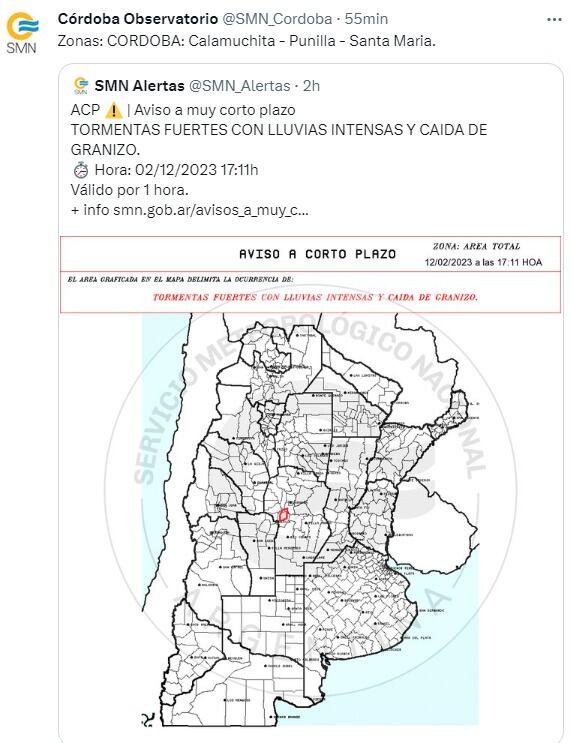 Calor infernal en Córdoba y aviso a corto plazo por tormentas fuertes.