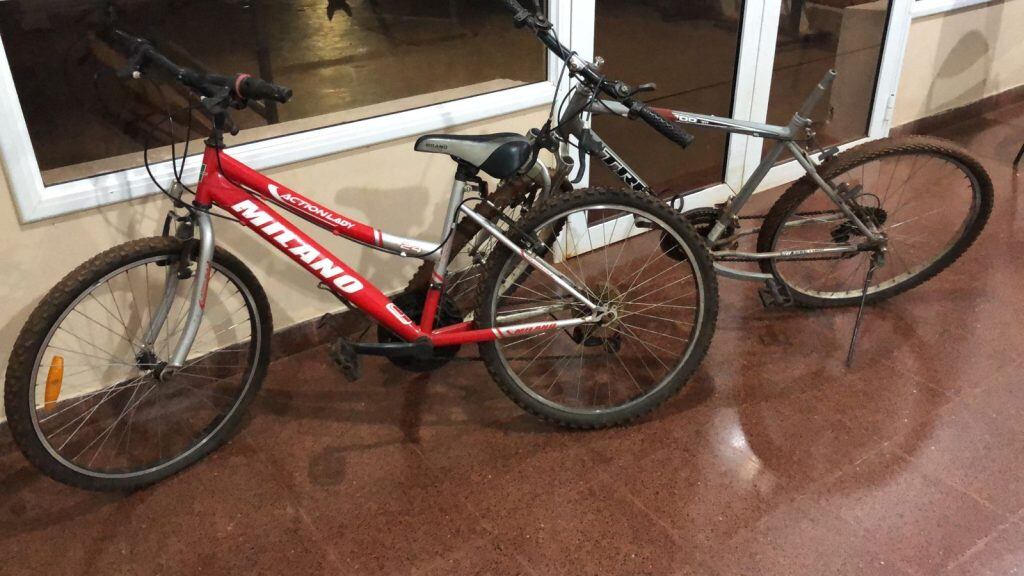 Recuperan bicicletas robadas en Oberá.