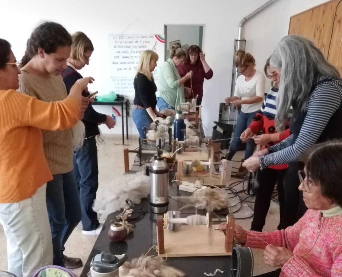 Taller de Hilado de Lana y Arte Textil Artesanal en Copetonas