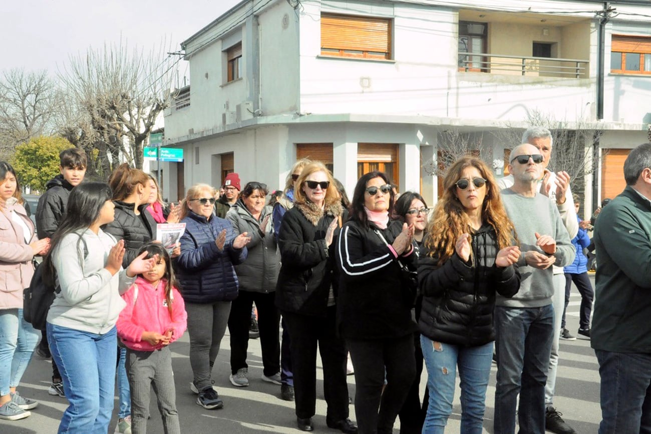 Laboulaye. Consternada por el crimen de Joaquín Sperani. (Gentileza Nexos del Sur)