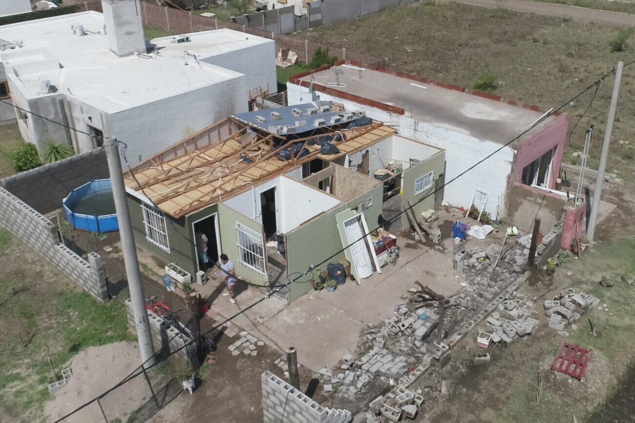 Más fotos aéreas del desastre en Río Primero. (Municipalidad de Río Primero)