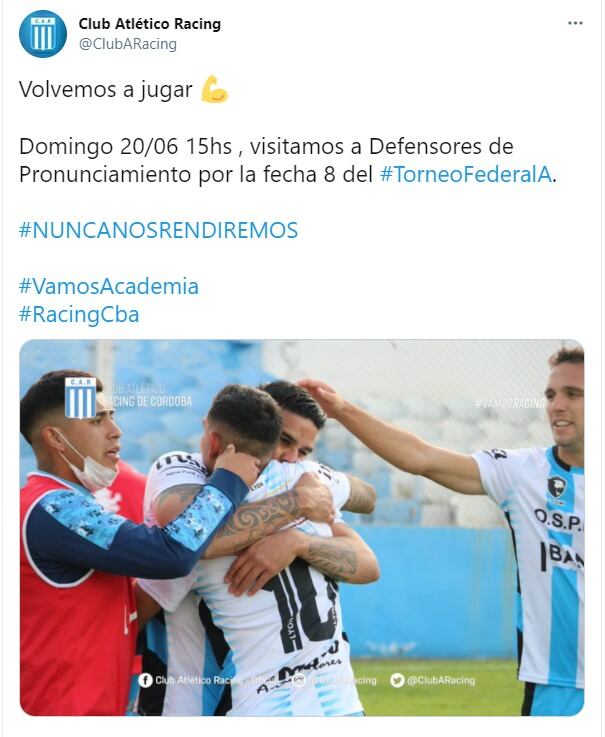 Puntero e invicto, la Academia visitará al penúltimo de la tabla.