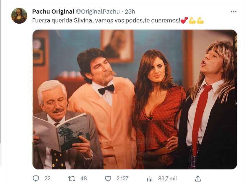 En uno de los momentos más difíciles de Silvina, Pachu Peña recordó su paso por La Peluquería de Los Mateos