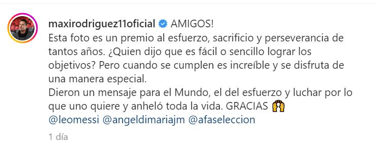 "La Fiera" felicitó a sus ex compañeros.