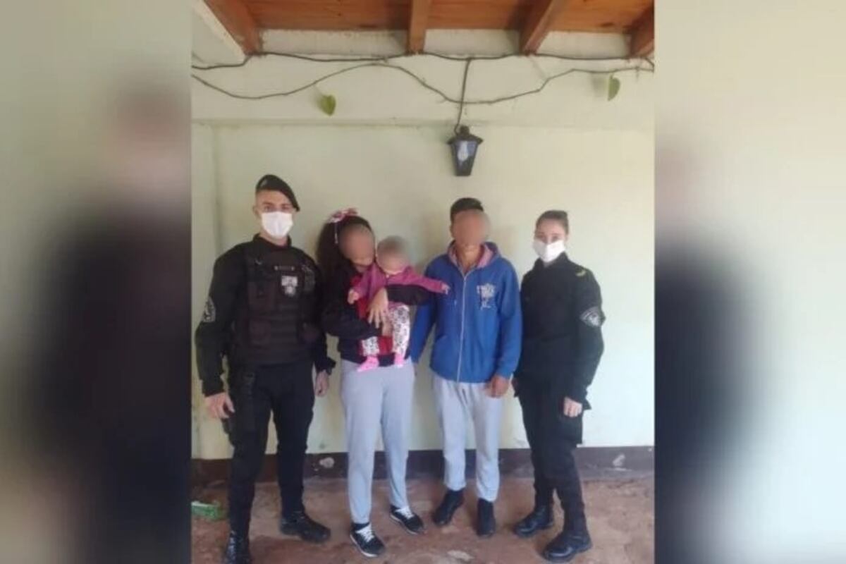 Policías salvaron la vida de una beba de siete meses que no podía respirar