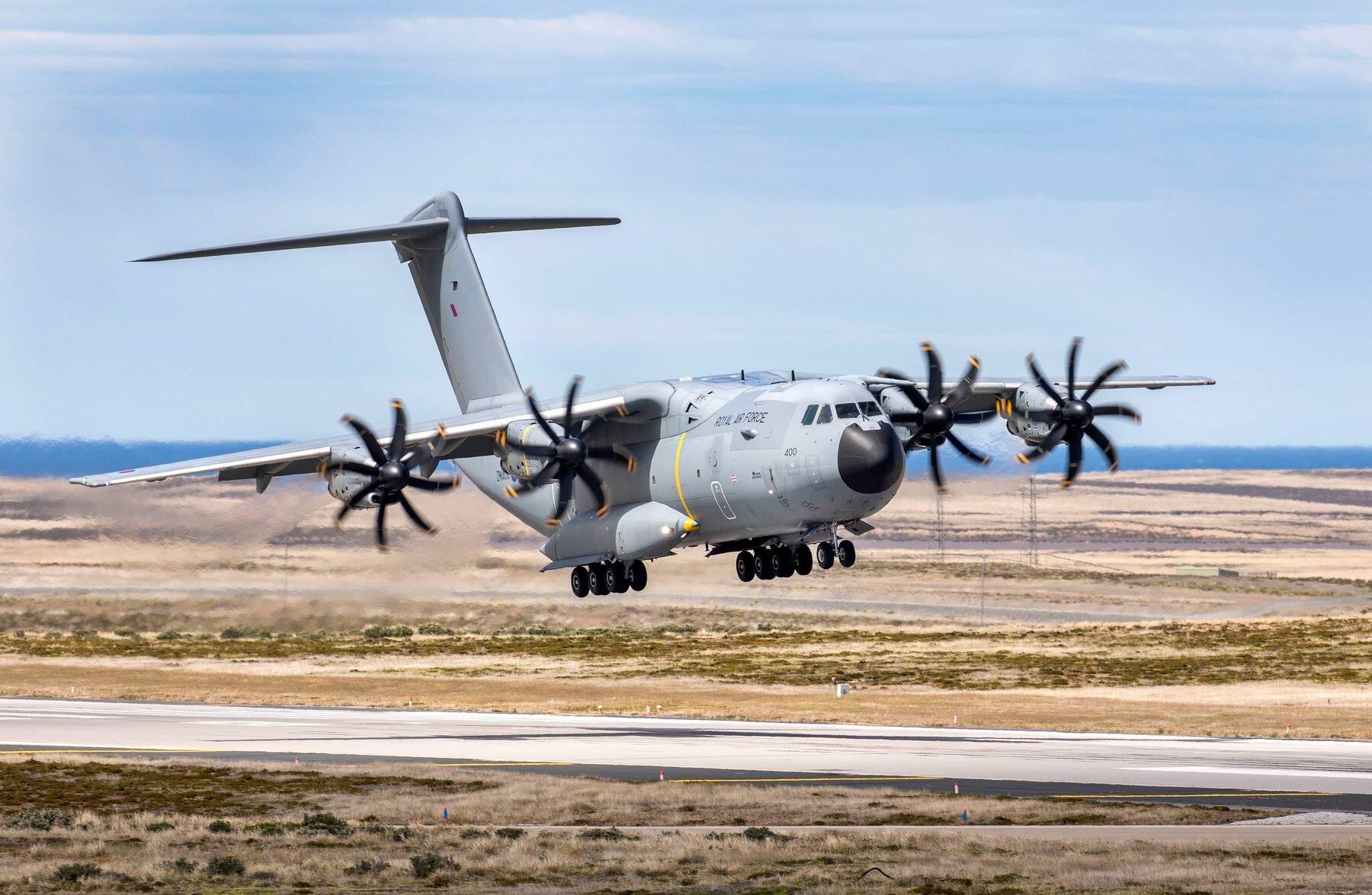 Avión A400M posee capacidad de operar en Búsqueda y Rescate.