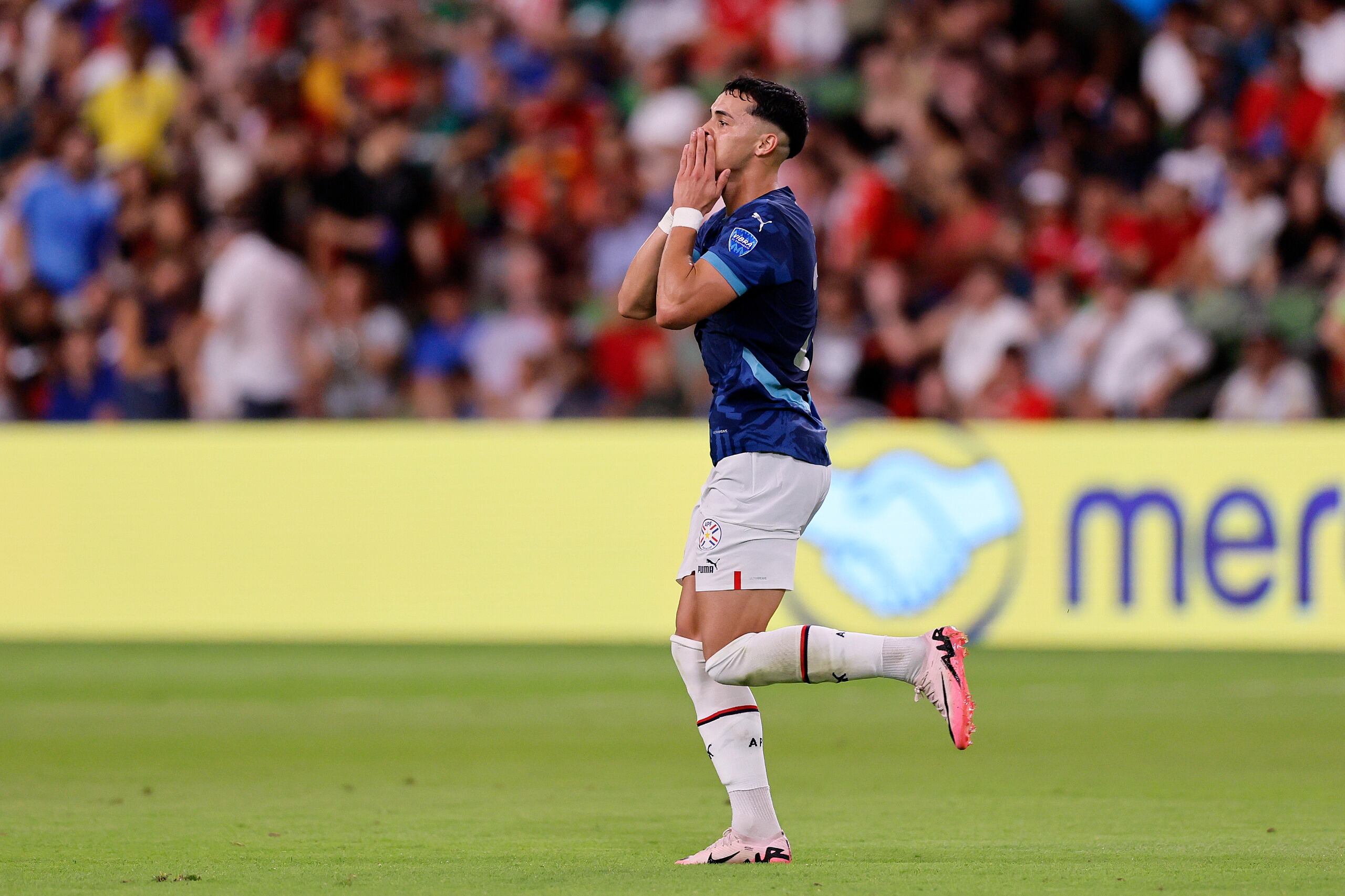 Ramón Sosa participó wn dos goles de Paraguay en la Copa América 2024. (Foto: IG @Albirroja)