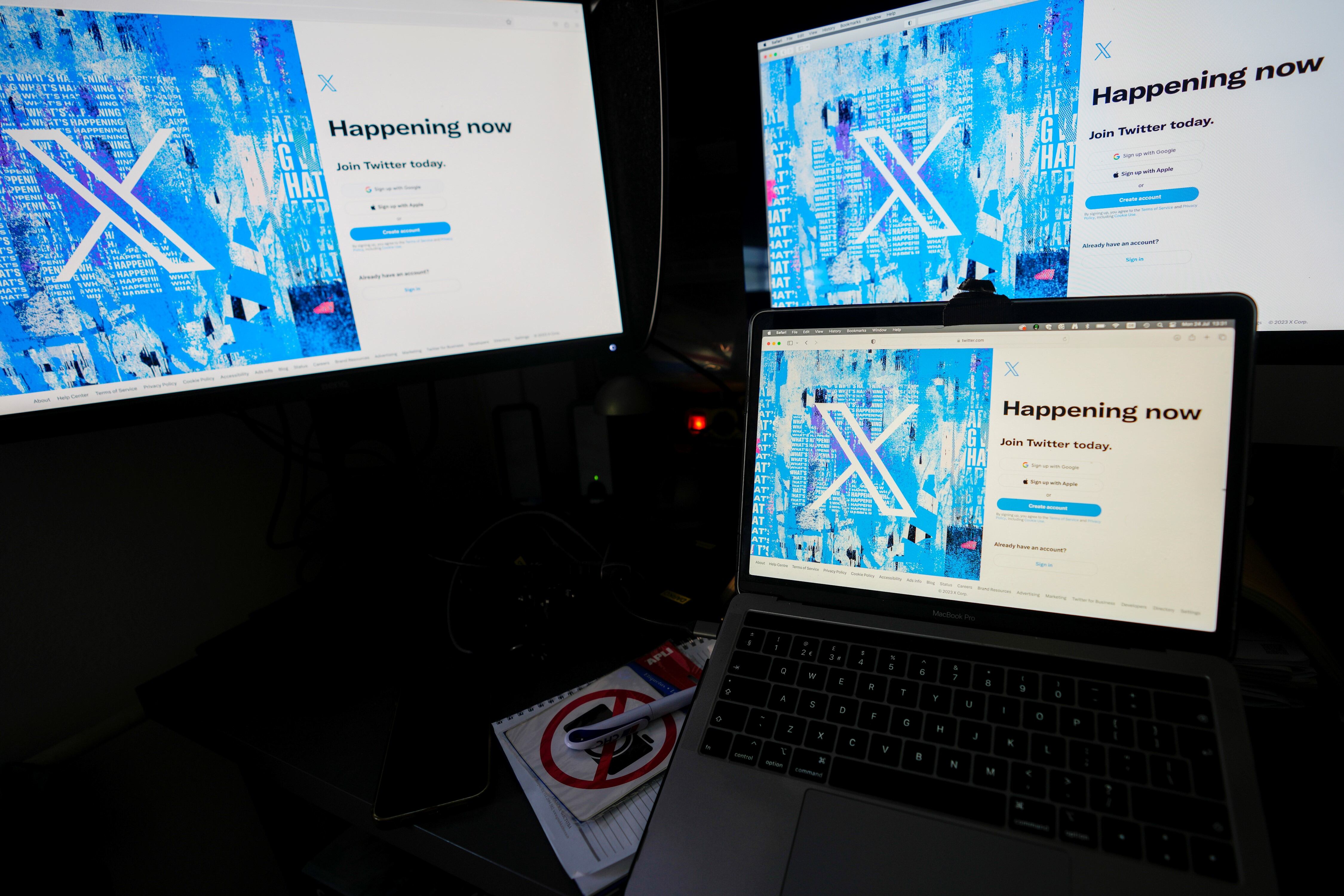 La red social X, ex-Twitter. (AP/Darko Vojinovic/Archivo)