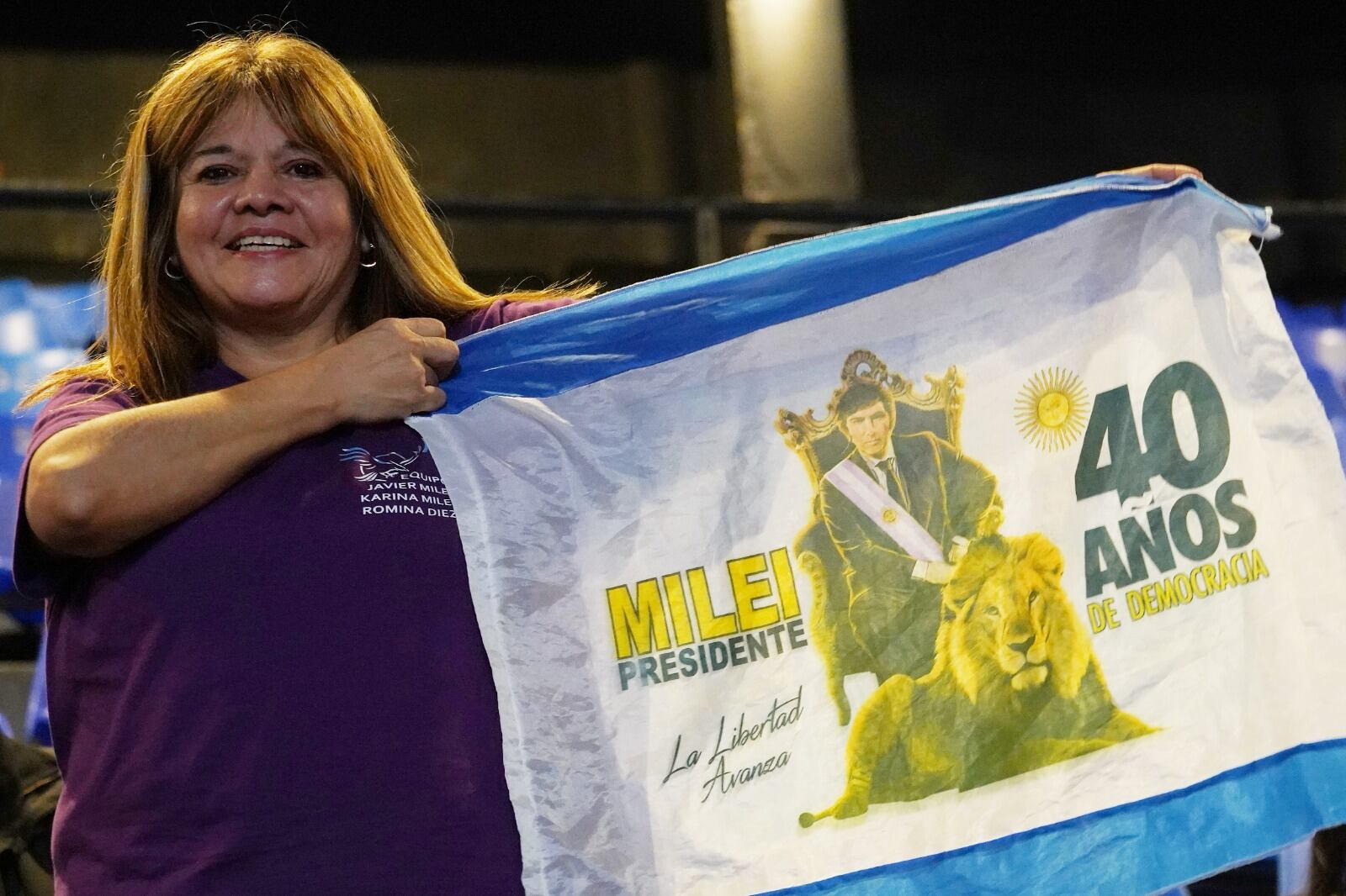 Previa de Milei en el Luna Park (Clarín)