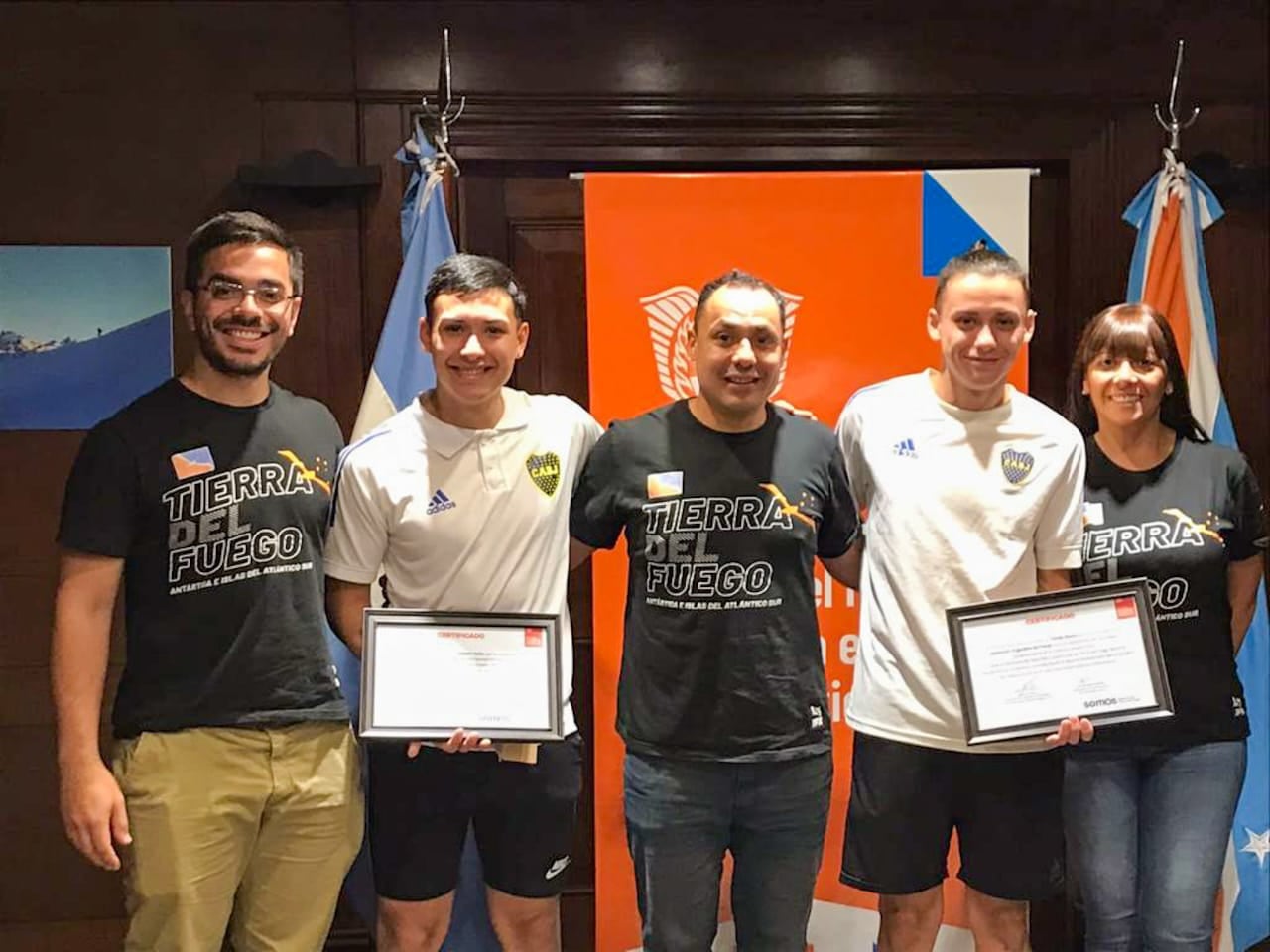 Los jugadores fueguinos fueron distinguidos por el gobierno de TDF.