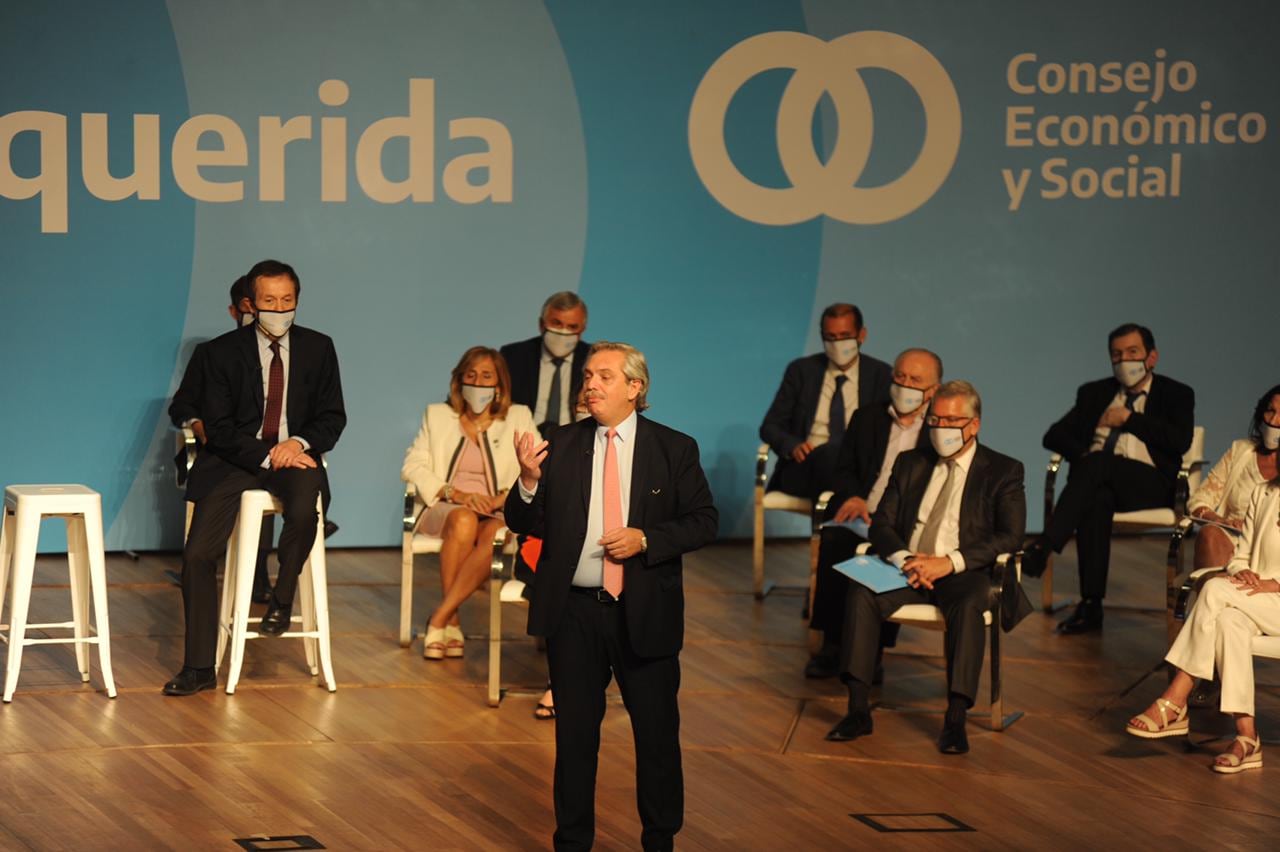 Alberto Fernández pone en marcha el Consejo Económico y Social.