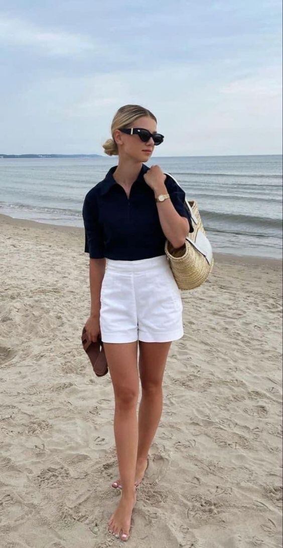 Estilo preppy con inspiración en marinero.