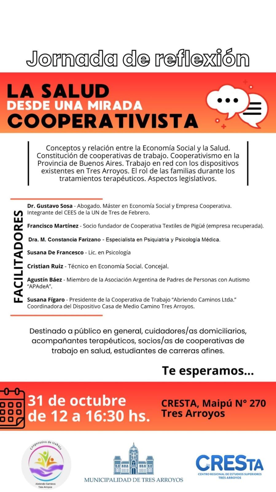 jornada de reflexión La Salud desde una mirada cooperativista