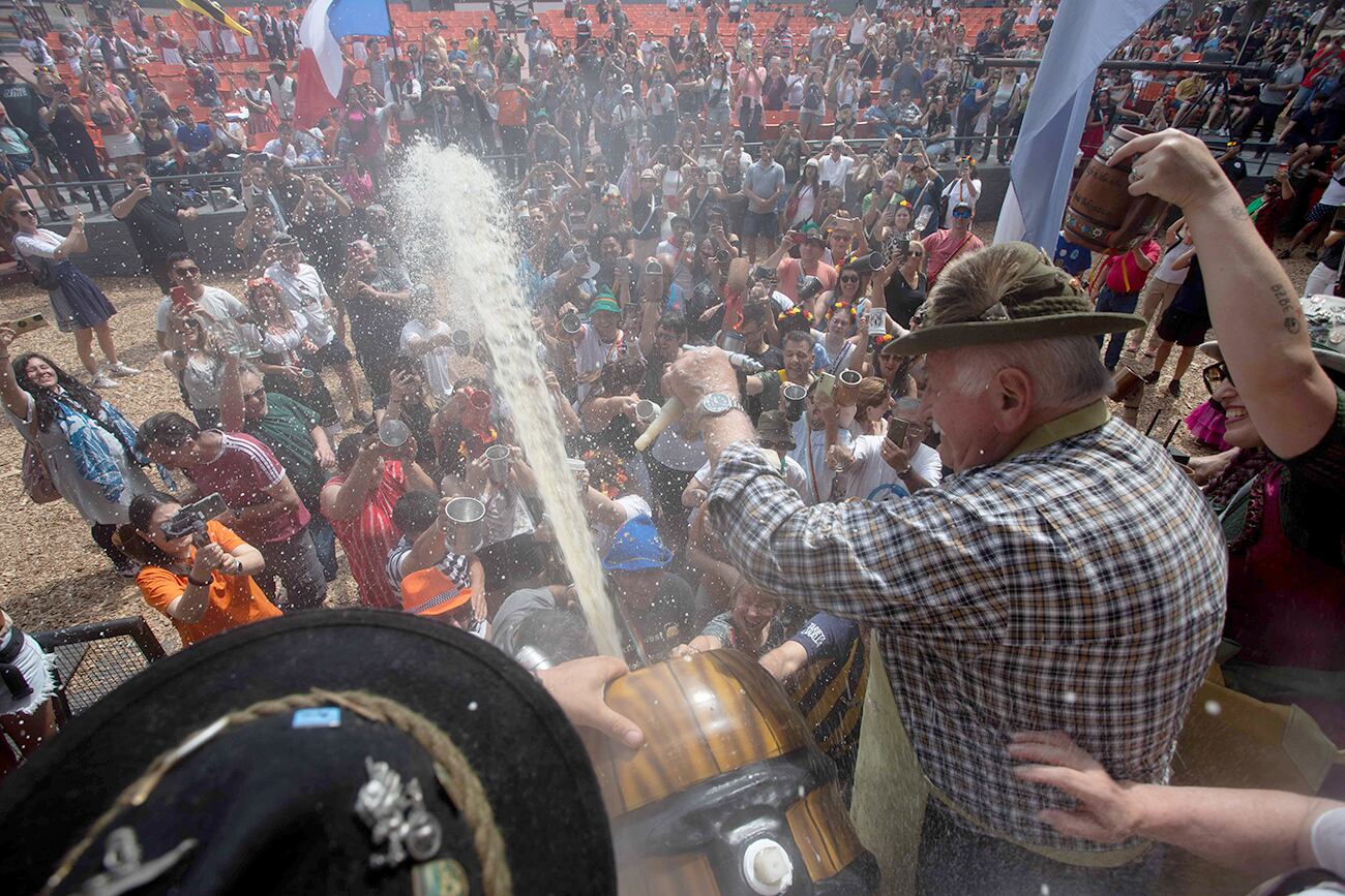 Tradición. Primer fin de semana de la Oktoberfest 2024 en Villa General Belgrano. (La Voz)